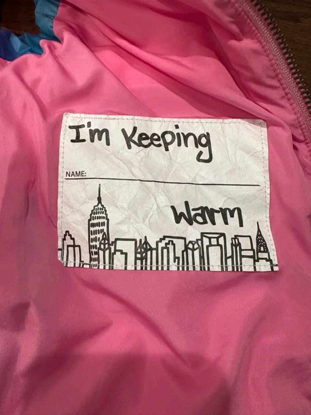 Appaman Girls Tie Dye Puffer Vest Size 8 Pink Blue Purple Zip Front Jacket